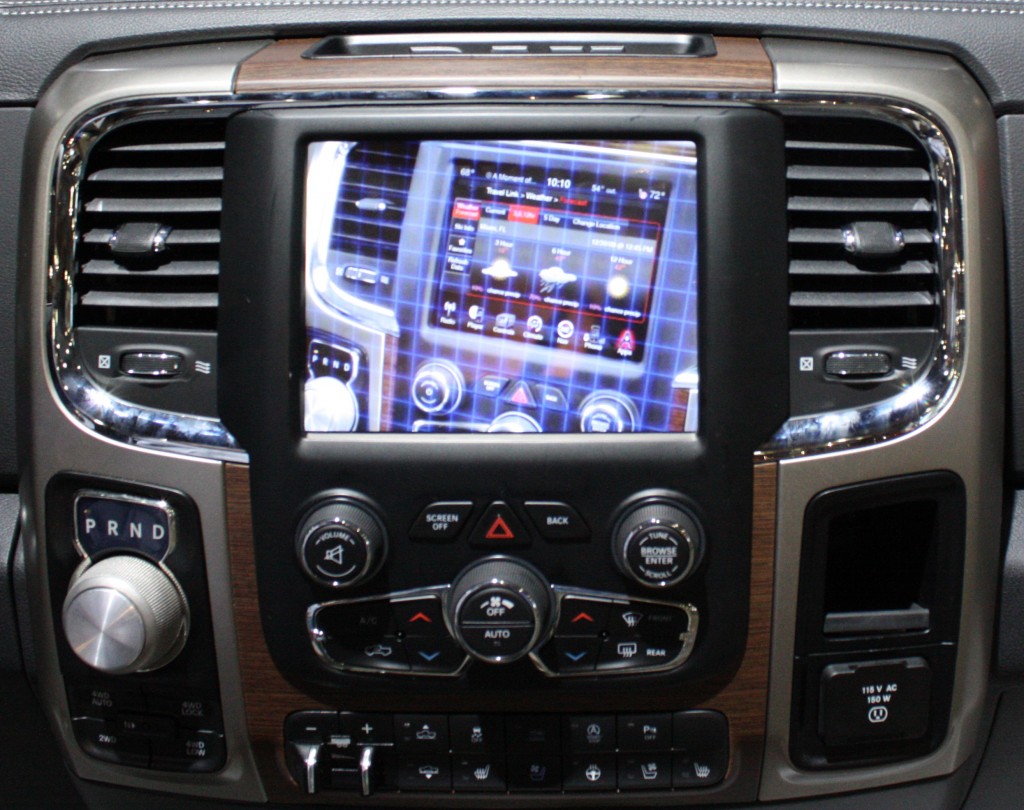 2012 Dodge Ram Navigation Control Screen