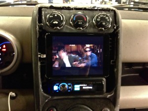 iPad car stereo installation in our Honda Element is a work in progress