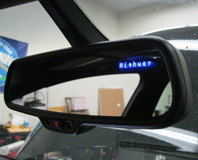 Escort 9500ci display concealed in rear view mirror.