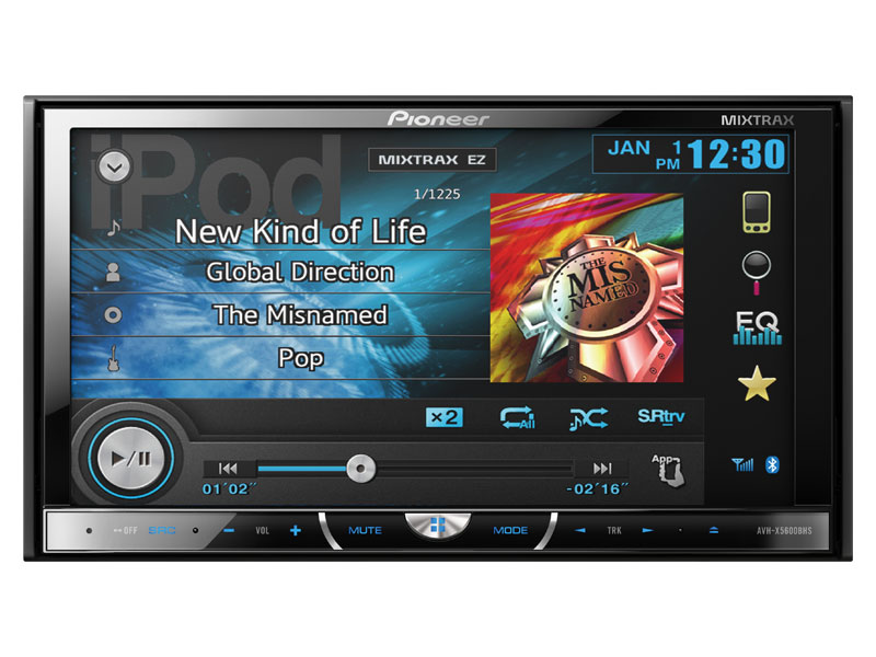 Pioneer's AVH-X5600BHS 7" Double Din Touch Screen Car Stereo