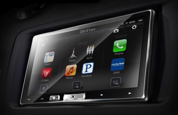 Surely a simulated image of the new Alpine CarPlay head unit the iLX-007