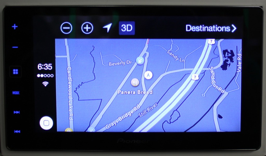 AppRadio 4 Review - CarPlay - Navigation Map