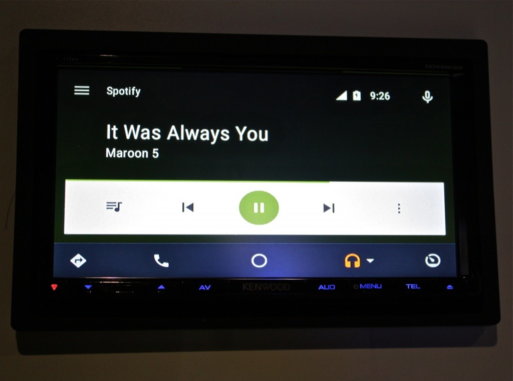 Kenwood DDX9902s - Spotify on display at CES 2015