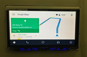 Google Maps Android Auto on Pioneer AVH-4100NEX
