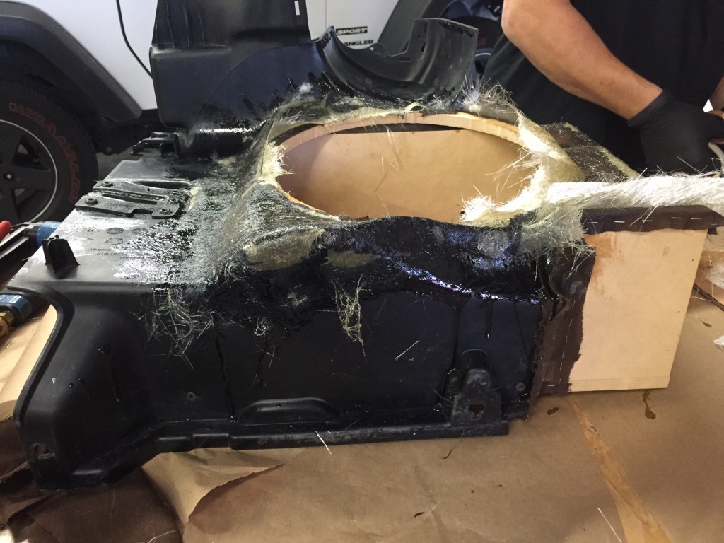 Fabricating Custom Subwoofer Enclosure for Jeep Wrangler Unlimited