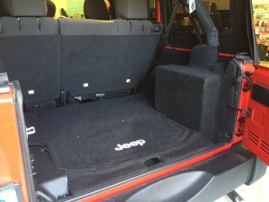 2015 Jeep Wrangler Stealth Subwoofer by Sounds Incredible Mobile