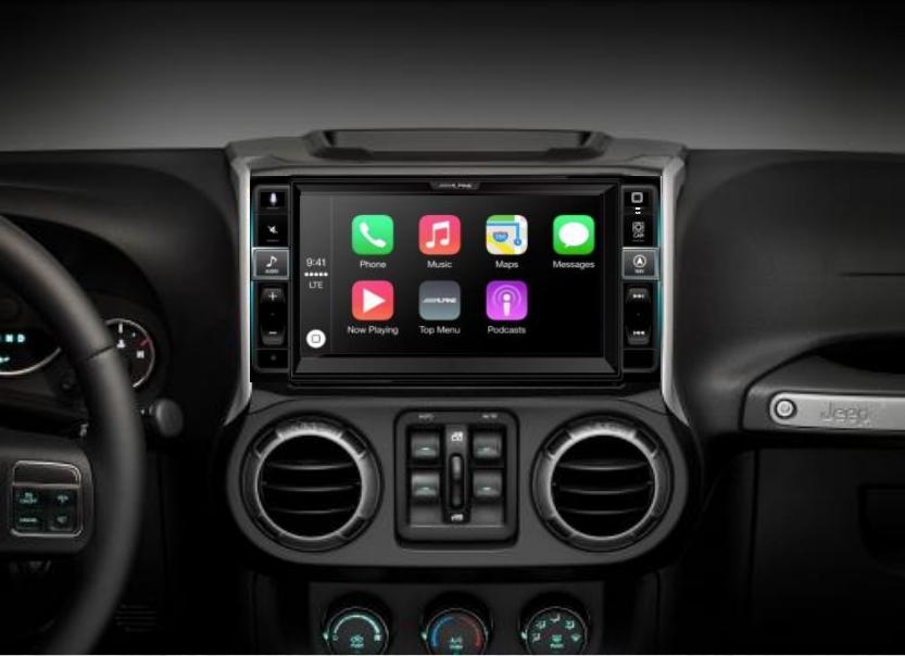 Alpine i109-WRA - 9" Jeep Wrangler Apple CarPlay Head Unit