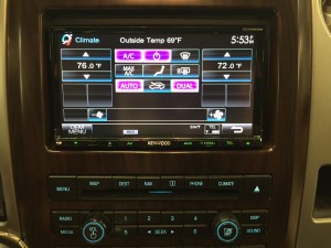 DDX9902S with Ford F-150 climate controls integrated using iDatalink Maestro
