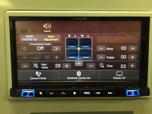 Best Double Din Navigation 2016 - Alpine INE-W967HD easy bass and treble adjustment.