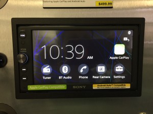 Sony XAV-AX100 Review - Home screen.