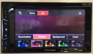 Pioneer AVH-1300NEX review color display options