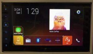 Pioneer MVH-1400NEX review home screen