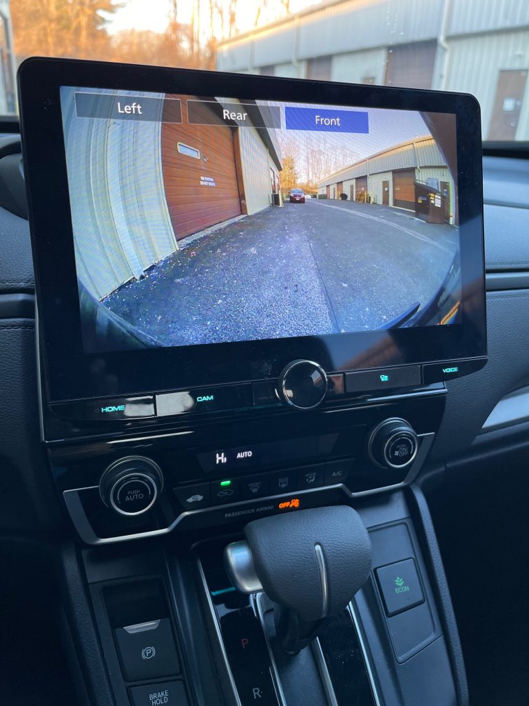 Kenwood CMOS 740HD reverse camera compared to factory camera 2018 Honda CRV.