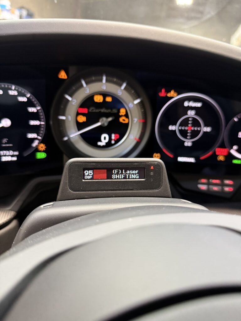 Redline Ci 360C display Porsche 992 custom install pod