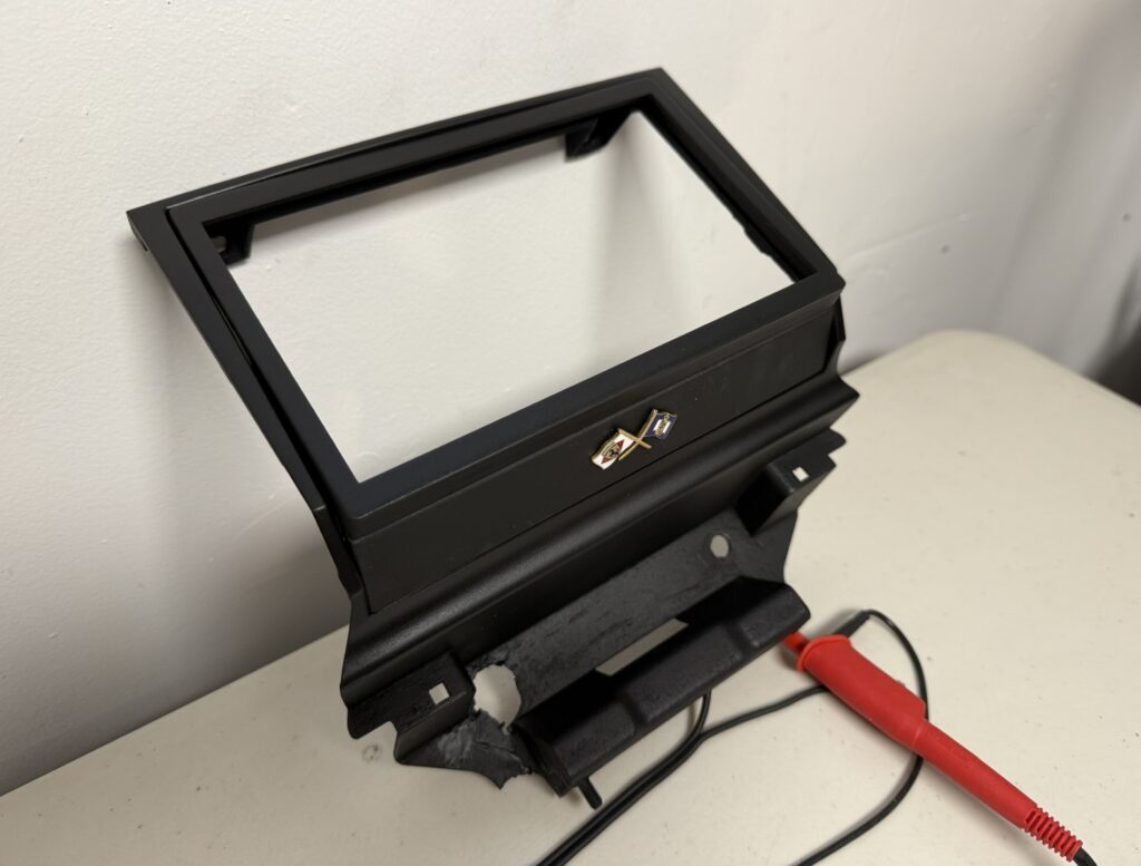 Scaglietti double DIN conversion side bezel.