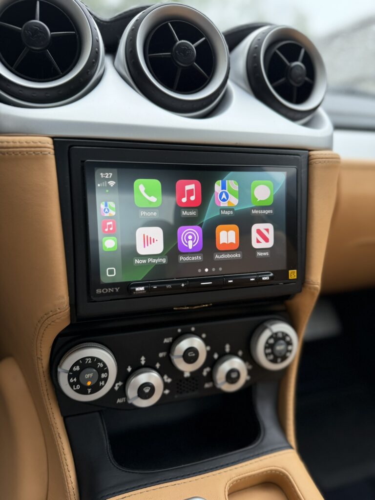 Ferrari 612 Apple CarPlay Android Auto retrofit