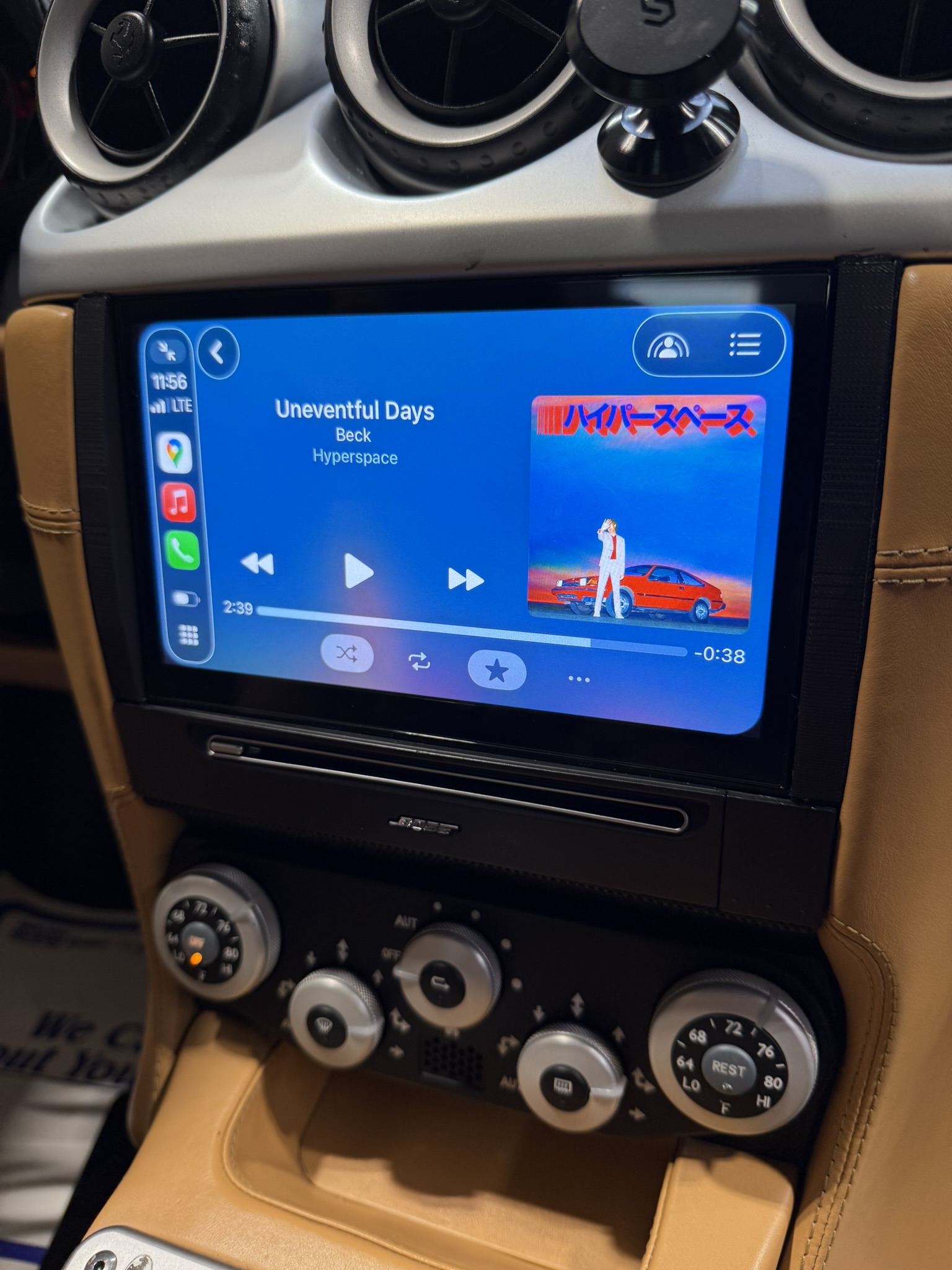 Ferrari 612 navigation CarPlay upgrade