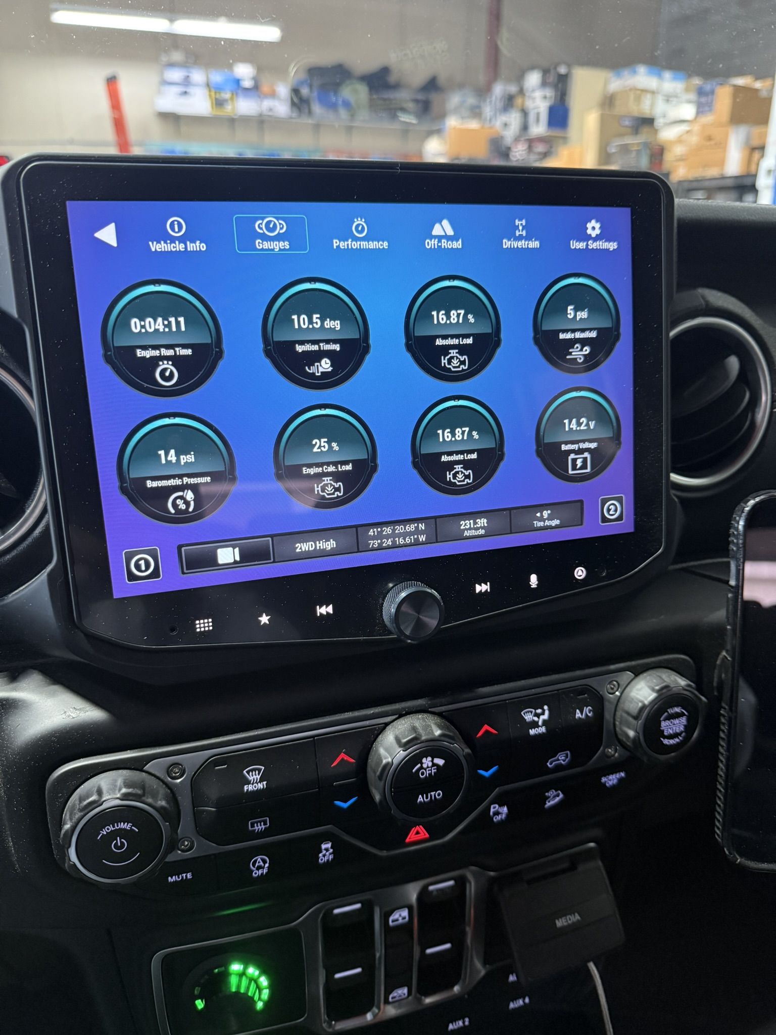 Stinger Horizon - Vehicle gauge display